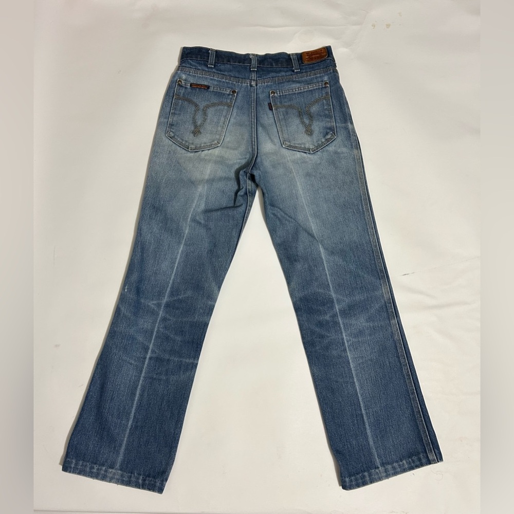 Rare Vintage Levi’s 70s Women’s Mom  Orange Label Movin On’ Jeans 28x28 - Picture 3 of 16